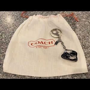 Coach Authentic Keychain with cloth accessory bag